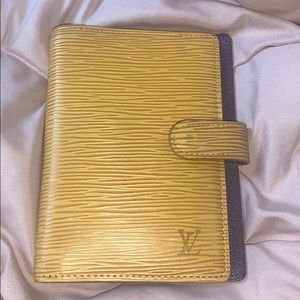 Louis Vuitton - Yellow Epi Leather Ring Agenda